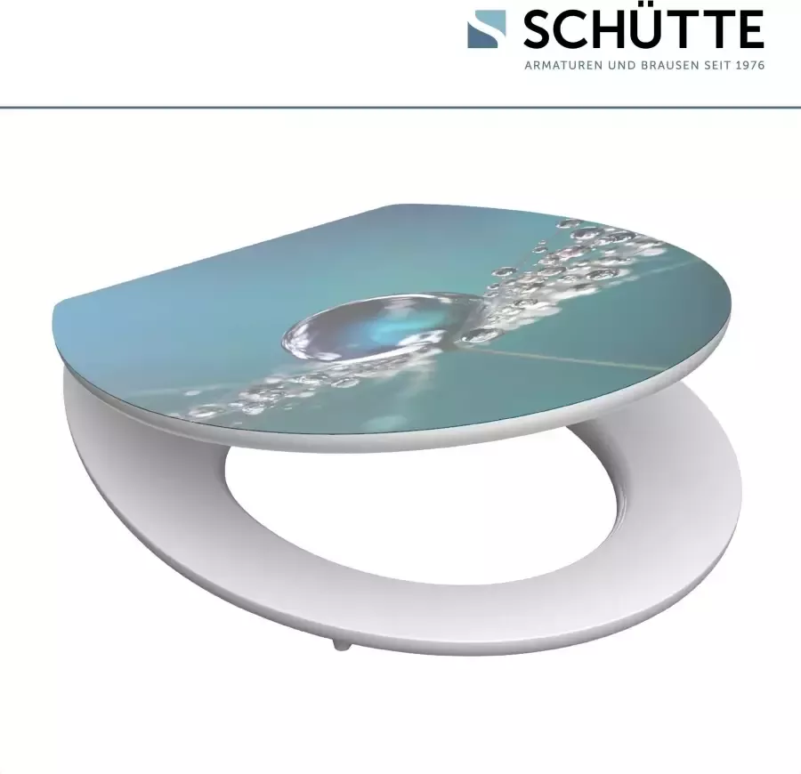 Schütte Toiletzitting Water Drop High gloss met houten mdf-kern met softclosemechanisme - Foto 4