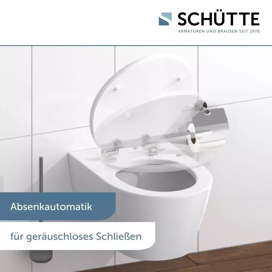Schütte Toiletzitting Water Drop High gloss met houten mdf-kern met softclosemechanisme - Foto 3