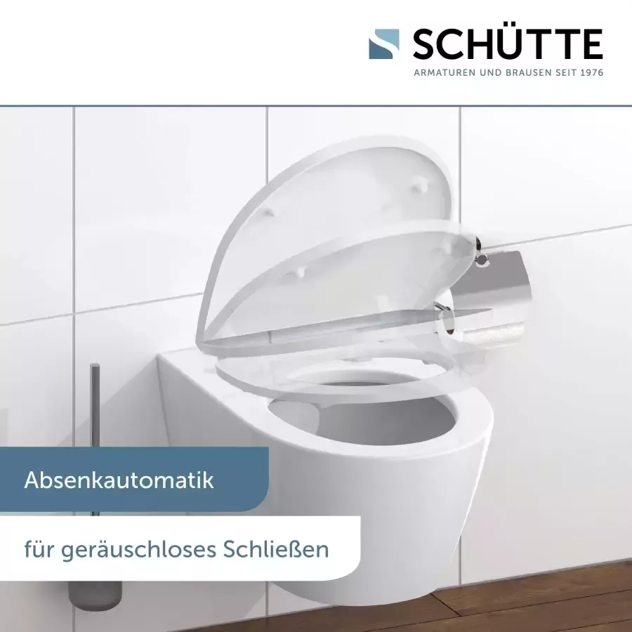 Schütte Toiletzitting Water Lily Duroplast met softclosemechanisme en snelsluiting High gloss - Foto 4