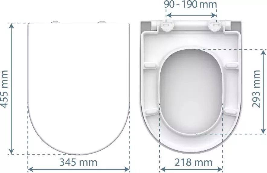 Schütte Toiletzitting White Duroplast softclosemechanisme snelsluiting belastbaar tot 150 kg - Foto 7