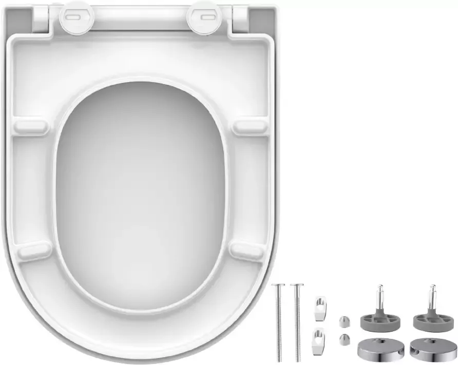 Schütte Toiletzitting White Duroplast softclosemechanisme snelsluiting belastbaar tot 150 kg - Foto 5