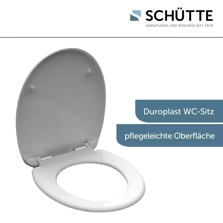 Schütte Toiletzitting White Duroplast met soft-closemechanisme - Foto 2
