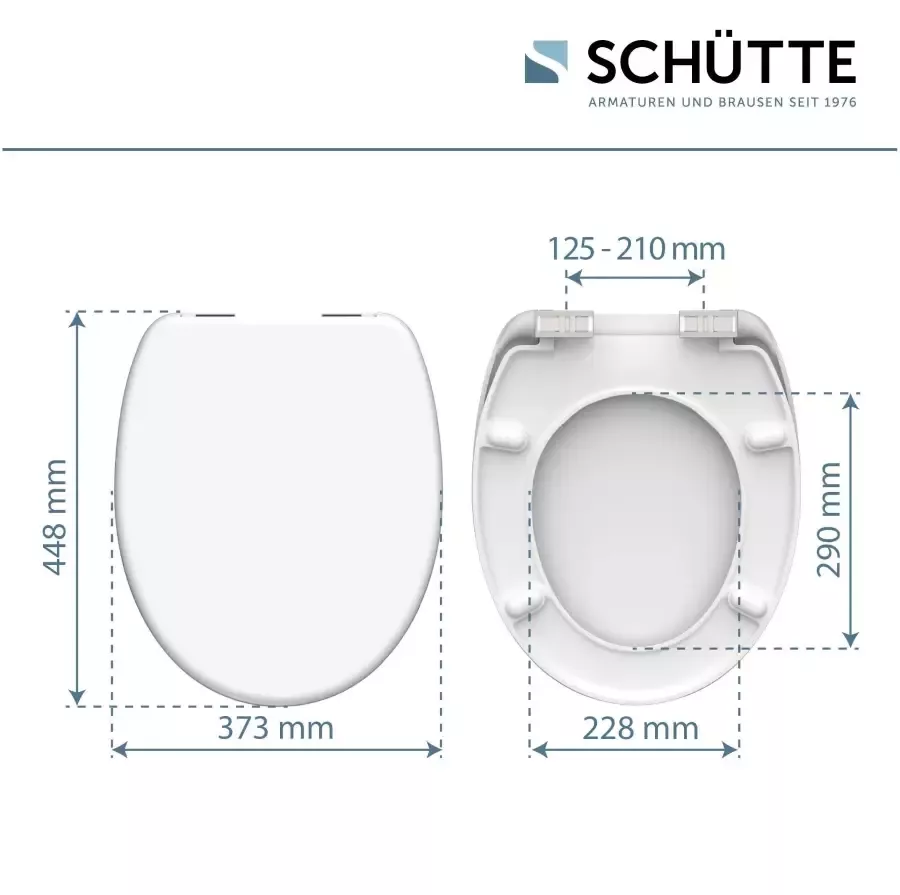 Schütte Toiletzitting White Duroplast met soft-closemechanisme - Foto 4