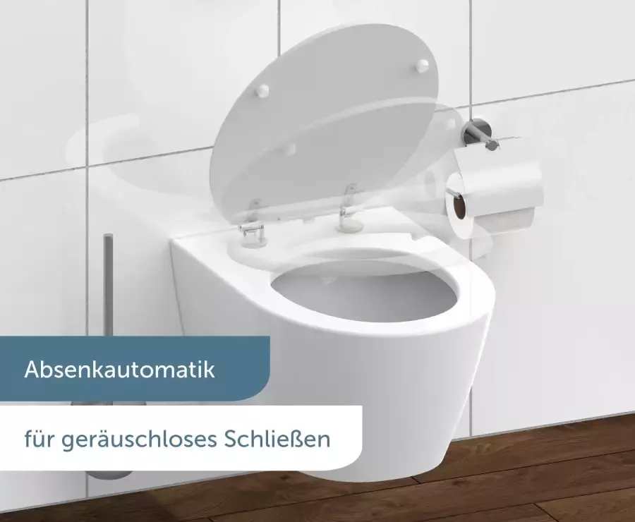 Schütte Toiletzitting White met softclosemechanisme en houten kern max belasting van de toiletbril 150 kg - Foto 3