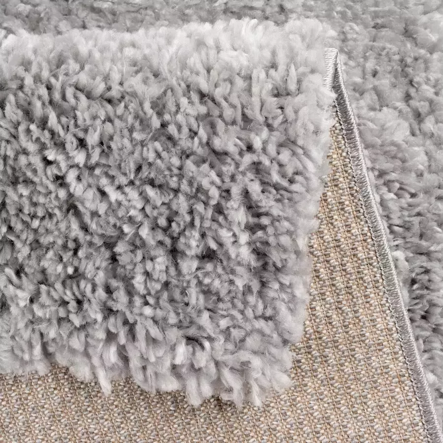 Salery Home Vloerkleed moderne shaggy tapijt shaggy hoogpolig grijs 80X150 - Foto 1