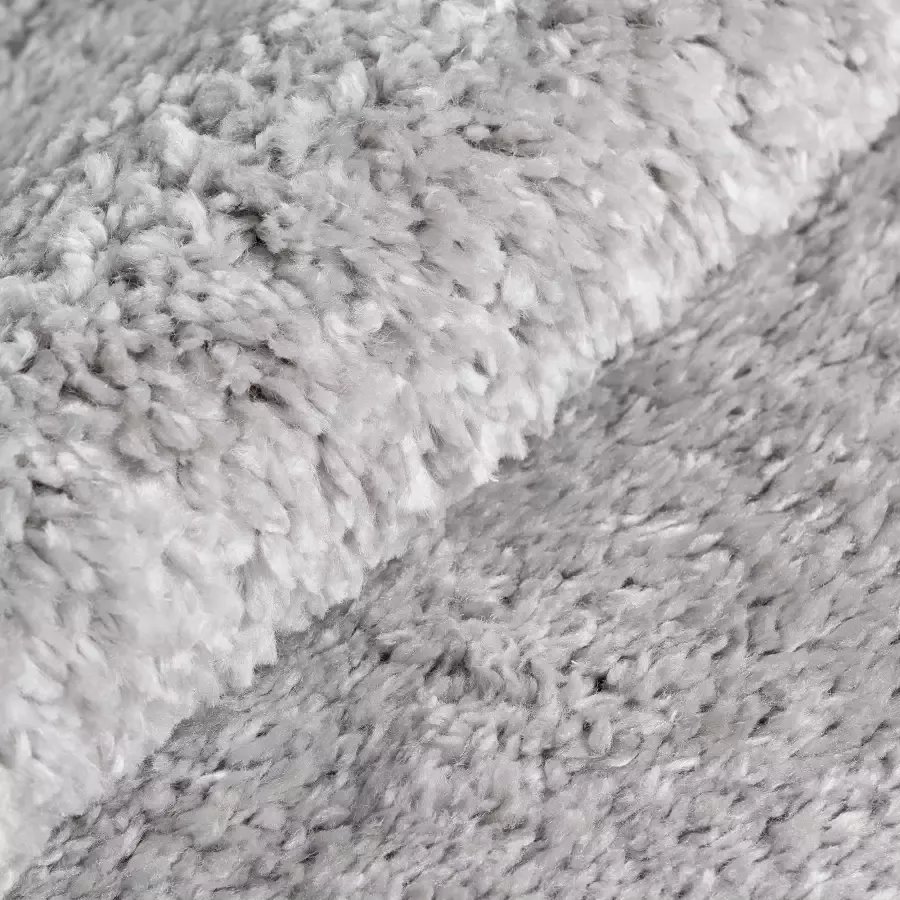 Salery Home Vloerkleed moderne shaggy tapijt shaggy hoogpolig grijs 80X150 - Foto 3