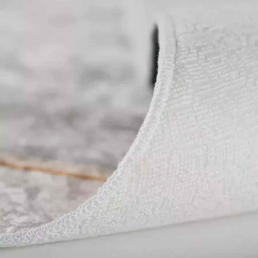 Salery Home Vloerkleed Caimas tapijt Wasbaar tapijt Antibacterieel Abstract Ontwerp Beige 80X300 - Foto 2