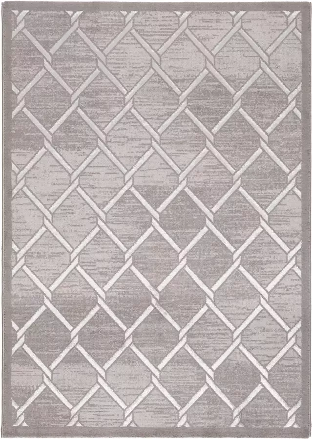 Salery Home Vloerkleed laagpolig vloerkleed antistatisch lichtdicht tpijt grijs 120x170 cm - Foto 8