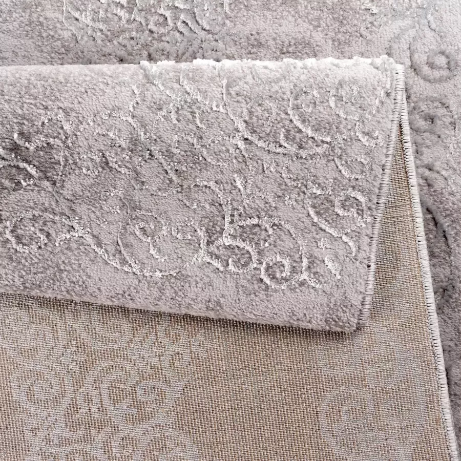 Salery Home Vloerkleed- modern laagpolig vloerkleed tapijtenloods Lara donkergrijs geodriehoek patroon 160x230 cm