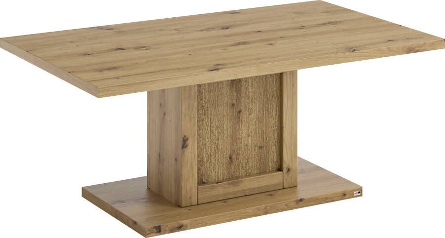 Set one by Musterring Salontafel CHANDLER Eiken Artisan breedte 110 cm zuilen-voet - Foto 2