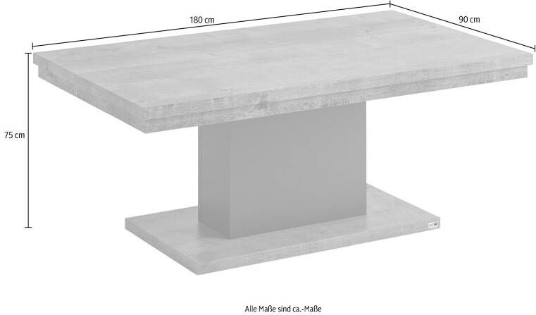 Set one by Musterring Salontafel Lancaster Naar keuze in 2 kleuren afm. (BxHxD in cm) 110 x 45 x 65 cm - Foto 2