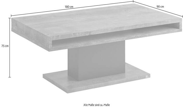 Set one by Musterring Salontafel Lancaster Naar keuze in 2 kleuren afm. (BxHxD in cm) 110 x 45 x 65 cm - Foto 3