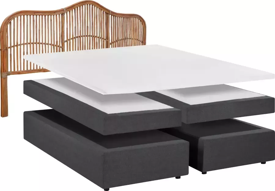 SIT Boxspring Met rotan-hoofdbord