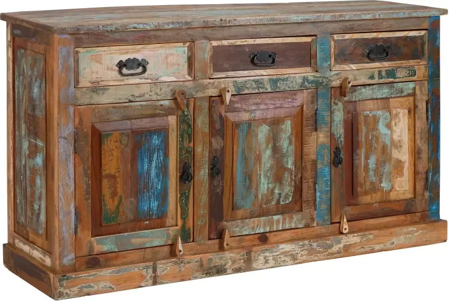 SIT Dressoir Riverboat van gerecycled gebruikt hout breedte 40 cm shabby chic vintage - Foto 5