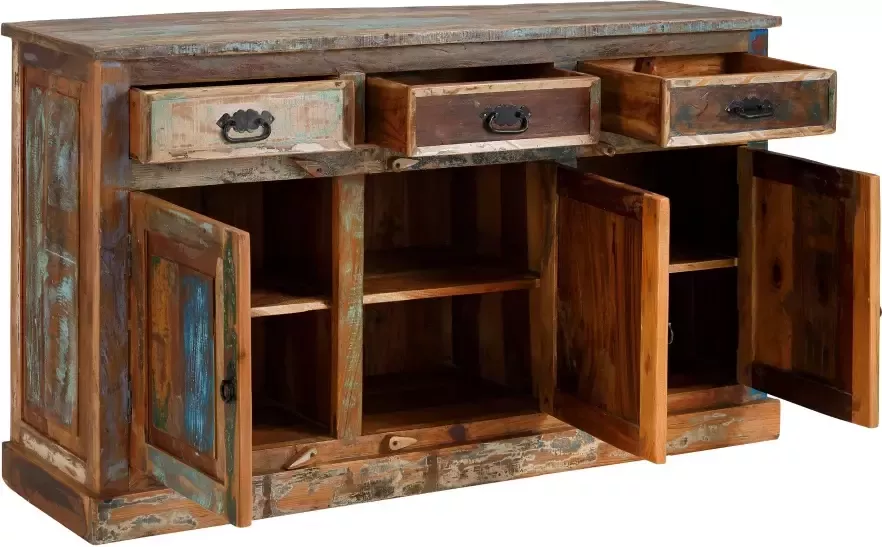 SIT Dressoir Riverboat van gerecycled gebruikt hout breedte 40 cm shabby chic vintage - Foto 9