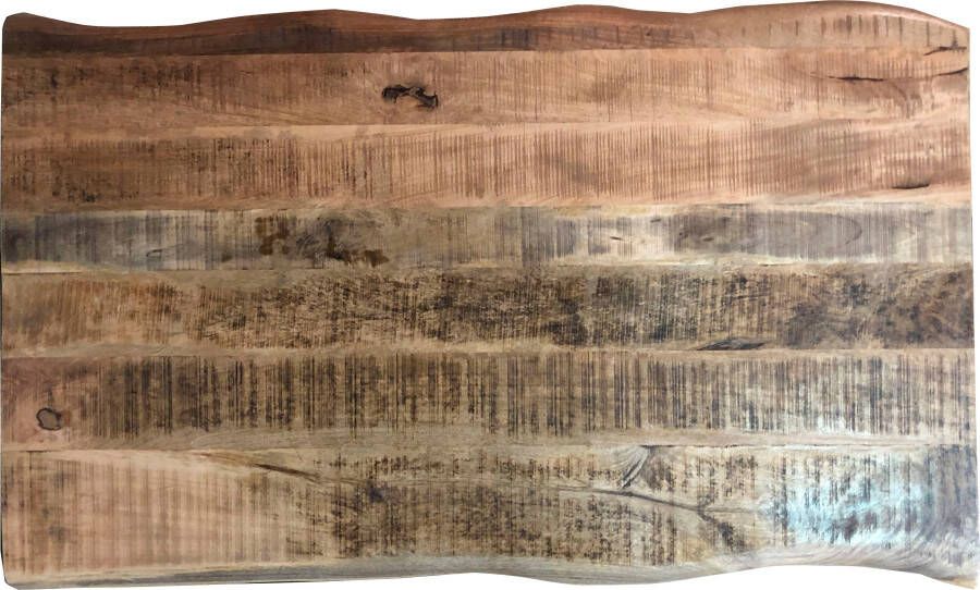 Artistiq Living Artistiq Boomstam Eettafel Lizzett Mangohout 220 x 100cm Zwart onderstel Bruin - Foto 3