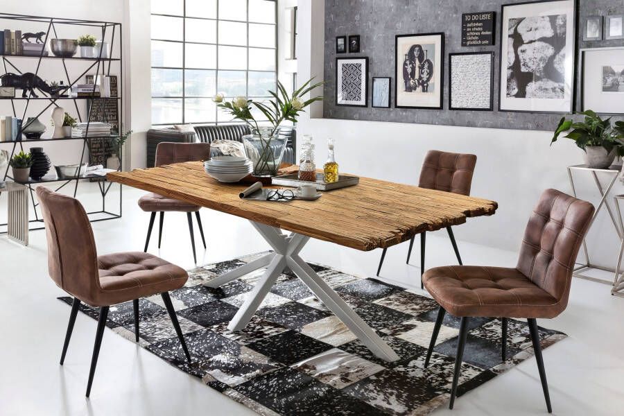Artistiq Living Artistiq Eettafel Talor Teakhout 240 x 100cm Zilver