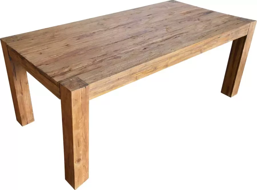 SIT Eettafel Banda van gerecycled teakhout shabby chic vintage - Foto 1