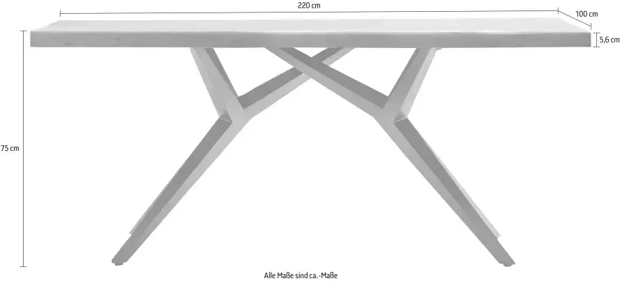 SIT Eettafel Tables met elegant metalen frame shabby chic vintage - Foto 3