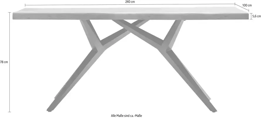 SIT Eettafel Tables met elegant metalen frame shabby chic vintage - Foto 2