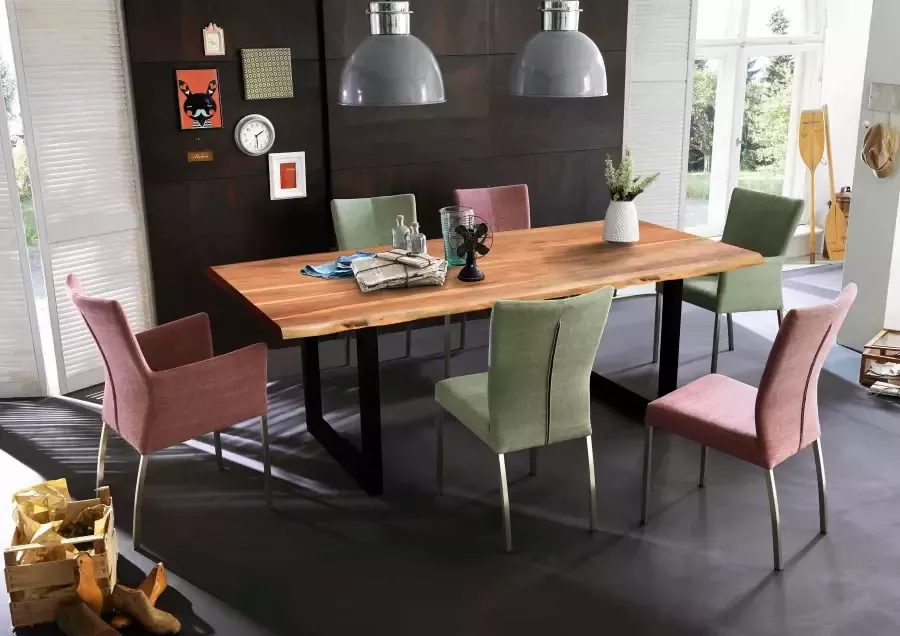 SIT Eettafel Tops&Tables Acacia tafelblad met natuurlijke boomrand - Foto 4