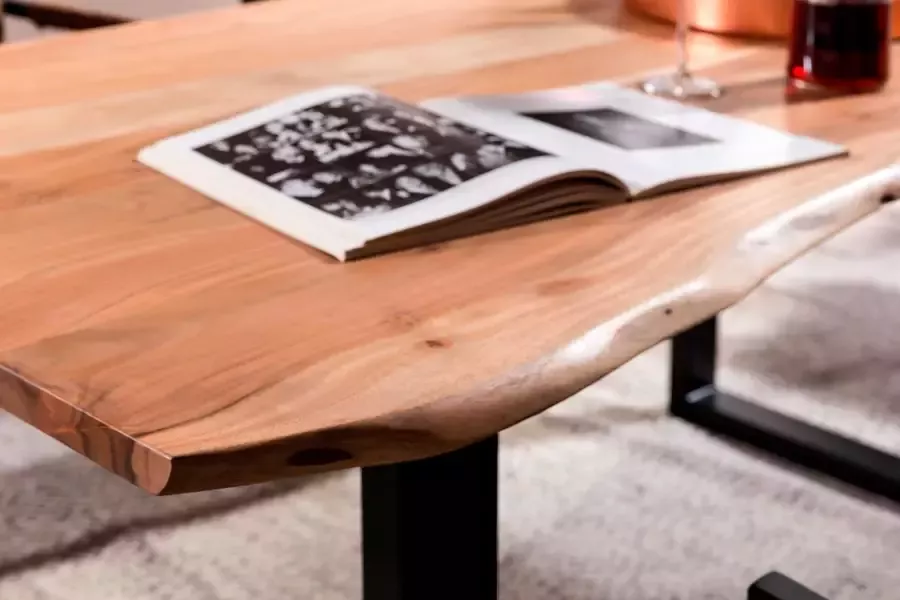 SIT Eettafel Tops&Tables Acacia tafelblad met natuurlijke boomrand - Foto 7