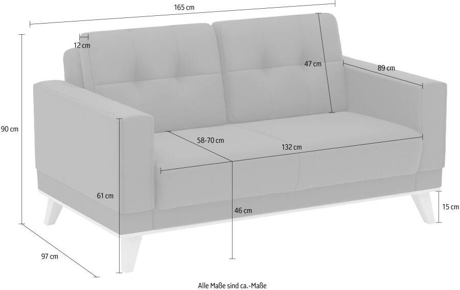 Sit&more 2-zitsbank Lavida - Foto 3