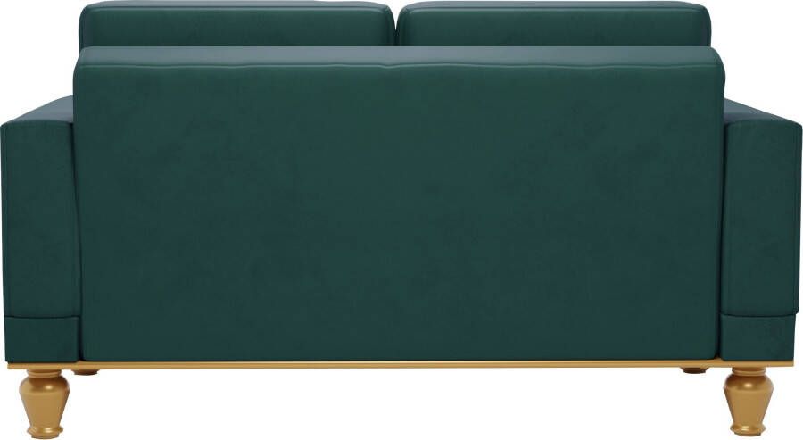 Sit&more 2-zitsbank Orient 5 V Rugkussen met strassteentjes goudkleurige applicaties - Foto 6