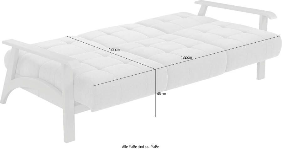 Sit&more 3-zitsbank Billund Armleuningen van natuurlijk beukenhout verschillende bekledingen en kleuren - Foto 3