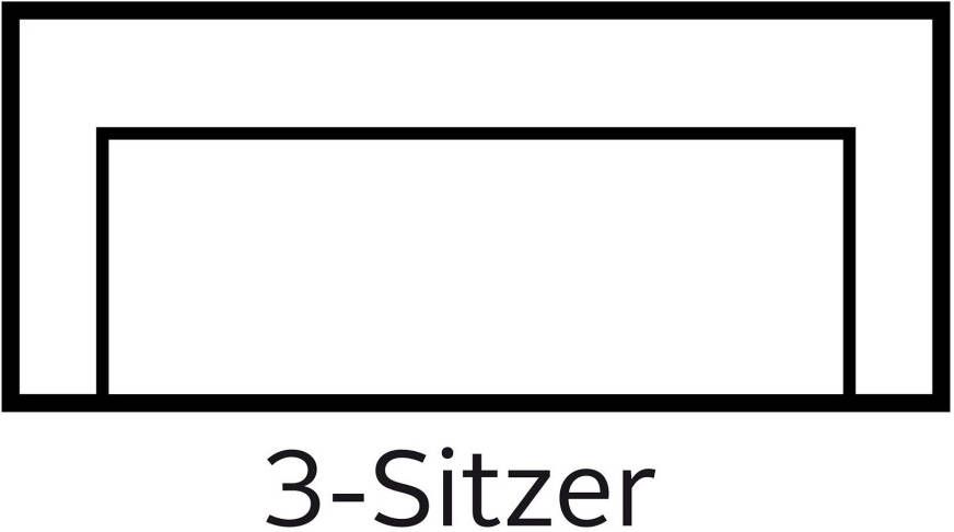 Sit&more 3-zitsbank Safira inclusief comfortabele binnenvering naar keuze met slaapfunctie - Foto 3