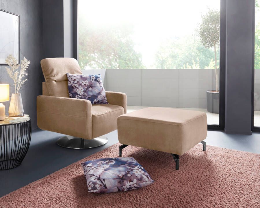 Sit&more Draaibare fauteuil GIZEH met verstelbare hoofdsteun met binnenvering - Foto 3