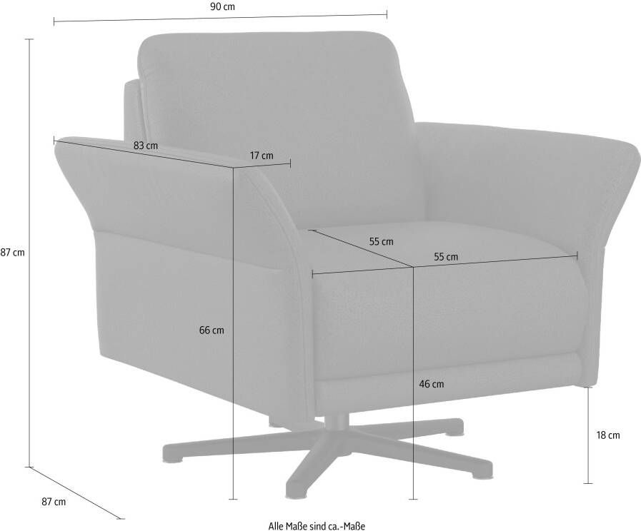 Sit&more Draaibare fauteuil YOLO met kruispoot