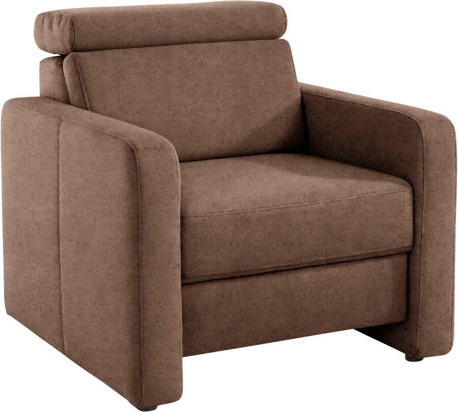 Sit&more Fauteuil Bologna met binnenvering met verstelbare hoofdsteun - Foto 5