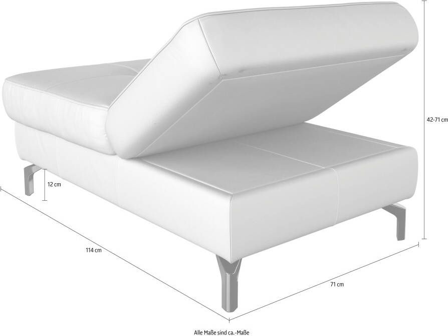 Sit&more Hocker Bendigo met inklapfunctie bodemvrijheid 12 cm naar keuze in 2 pootkleuren - Foto 2