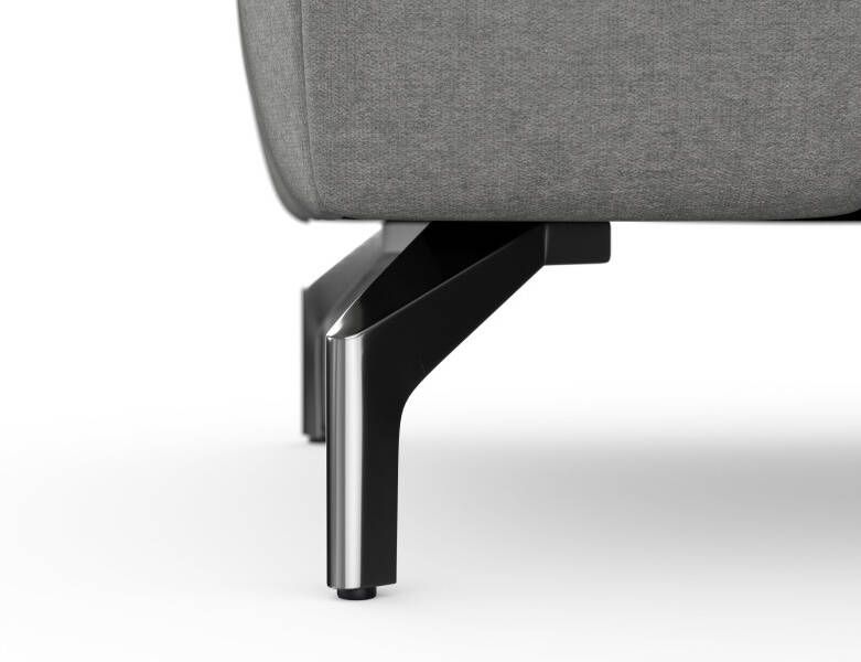 Sit&more Hocker Blauw met zilverkleurige poten - Foto 9