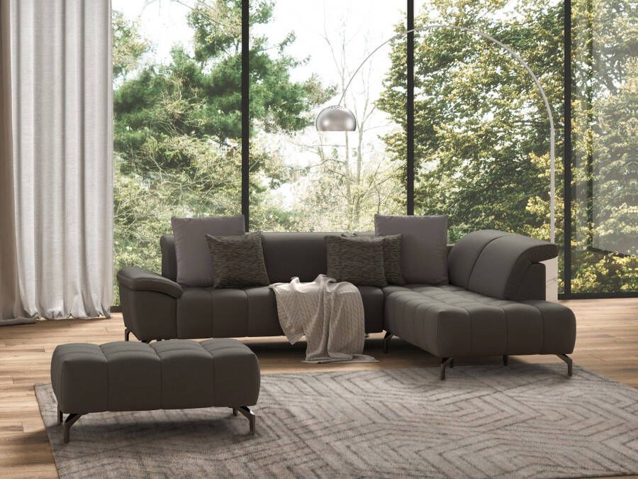Sit&more Hocker Blauw met zwarte poten - Foto 3