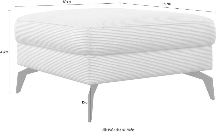 Sit&more Hocker Cabana met gestylede metalen poten - Foto 3