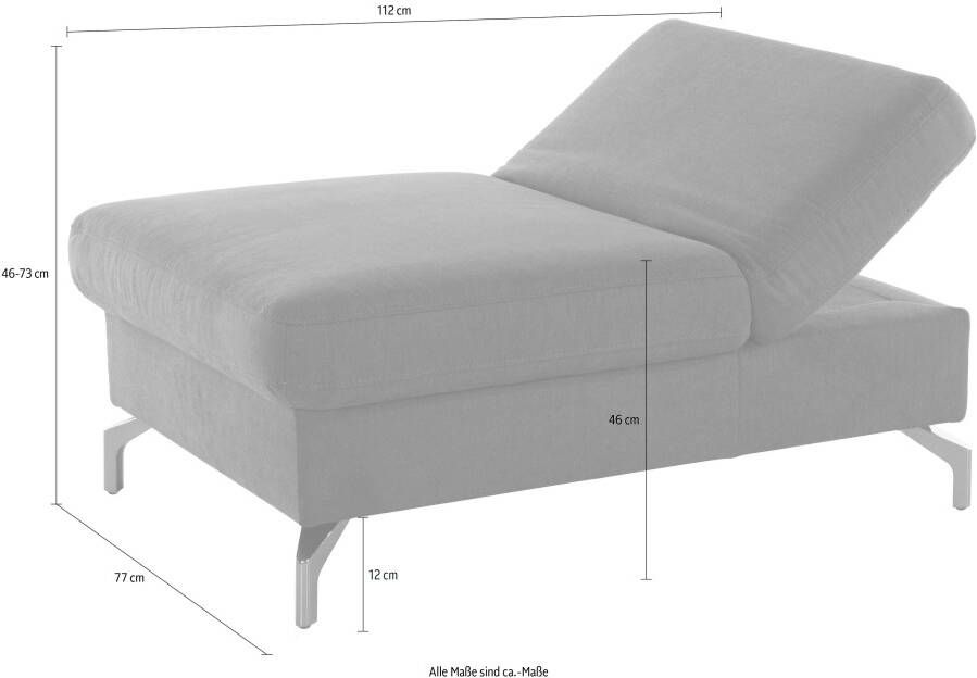 Sit&more Hocker Brisbane Poothoogte 12 cm met binnenvering en inklapfunctie - Foto 3