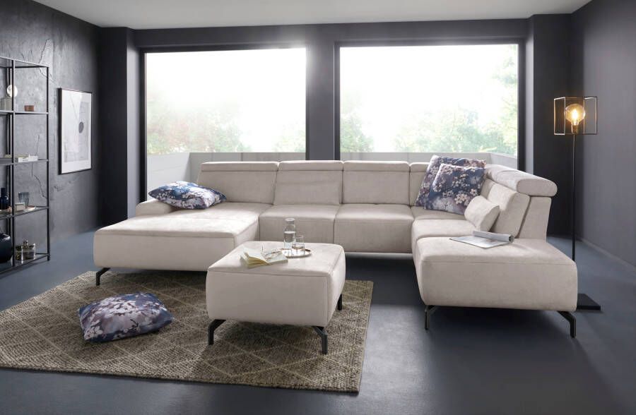Sit&more Hocker GIZEH Poothoogte 15 cm naar keuze in 2 verschillende pootkleuren - Foto 5