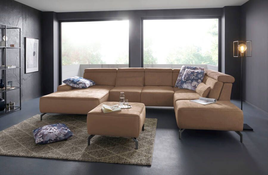 Sit&more Hocker GIZEH Poothoogte 15 cm naar keuze in 2 verschillende pootkleuren - Foto 5