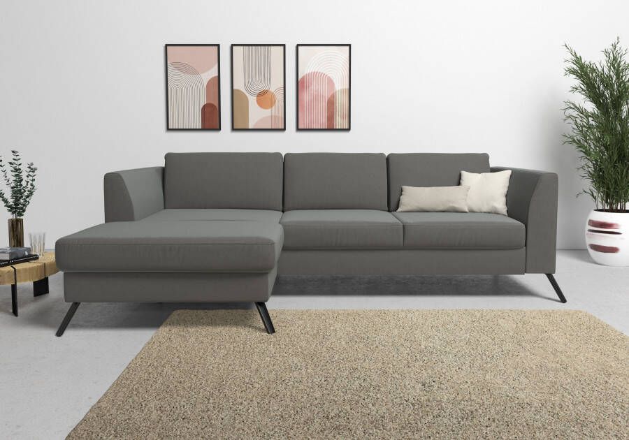 Sit&more Hoekbank Olsen L-vorm inclusief zitdiepteverstelling naar keuze met slaapfunctie 15 cm hoog - Foto 2