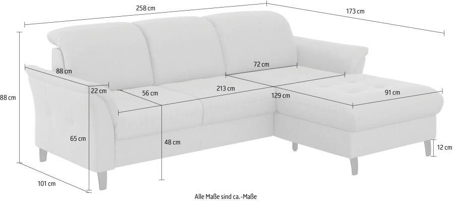 Sit&more Hoekbank Maggiore L-vorm naar keuze met verstelbare hoofdsteun slaapfunctie en bedkist - Foto 5