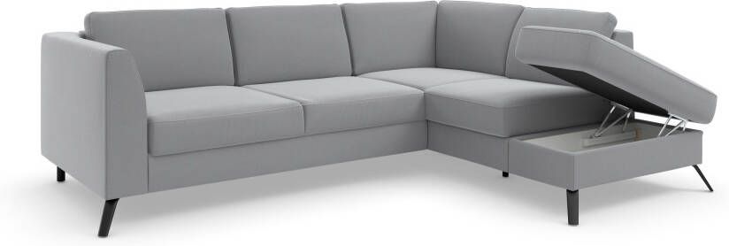 Sit&more Hoekbank Olsen L-vorm inclusief zitdiepteverstelling naar keuze met slaapfunctie 15 cm hoog - Foto 8