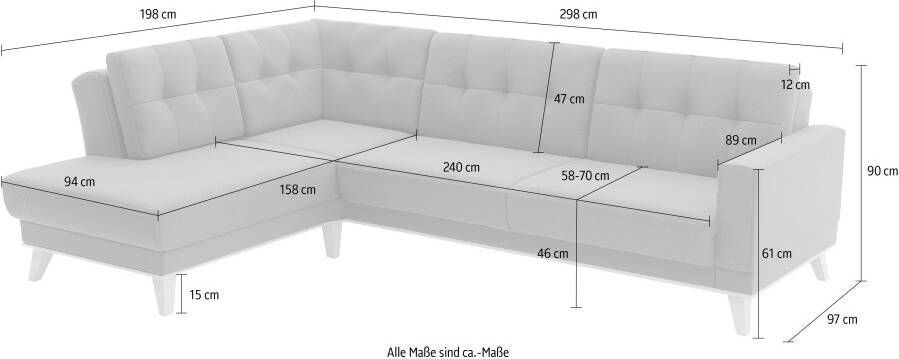 Sit&more Hoekbank Lavida L-vorm naar keuze met kantelfunctie en bedkist - Foto 4