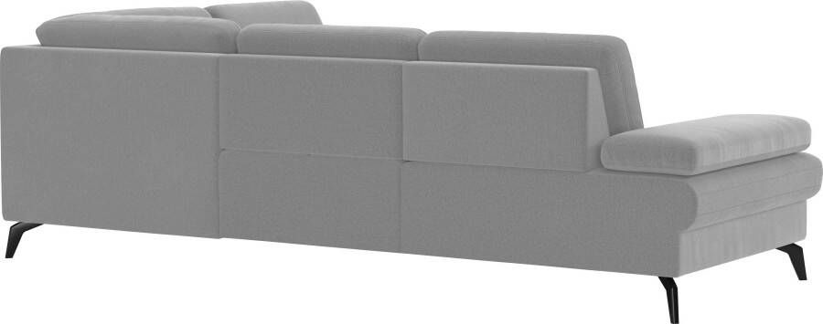 Sit&more Hoekbank Morris L-Form inkl. Sitztiefenverstellung optioneel met slaapfunctie en bedbox en verstelling armleuning - Foto 6