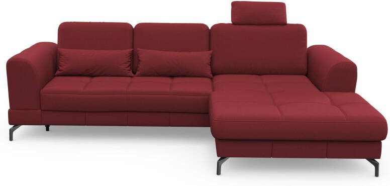 Sit&more Hoekbank Bendigo L-vorm inclusief zitdiepteverstelling bodemvrijheid 12 cm in 2 pootkleuren - Foto 12