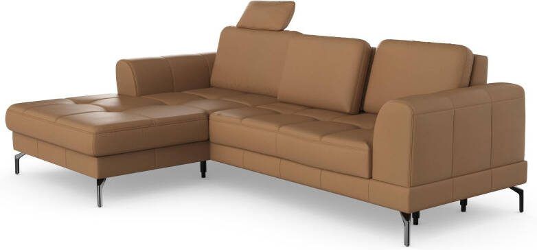 Sit&more Hoekbank Bendigo L-vorm inclusief zitdiepteverstelling bodemvrijheid 15 cm 2 pootkleuren - Foto 12