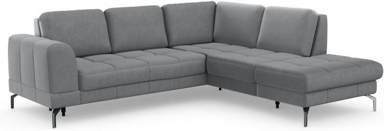 Sit&more Hoekbank Bendigo L-vorm inclusief zitdiepteverstelling bodemvrijheid 15 cm in 2 pootkleuren - Foto 16