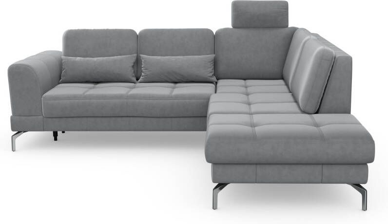 Sit&more Hoekbank Bendigo L-vorm inclusief zitdiepteverstelling bodemvrijheid 15 cm in 2 pootkleuren - Foto 12