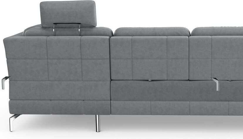 Sit&more Hoekbank Bendigo L-vorm inclusief zitdiepteverstelling bodemvrijheid 15 cm in 2 pootkleuren - Foto 11